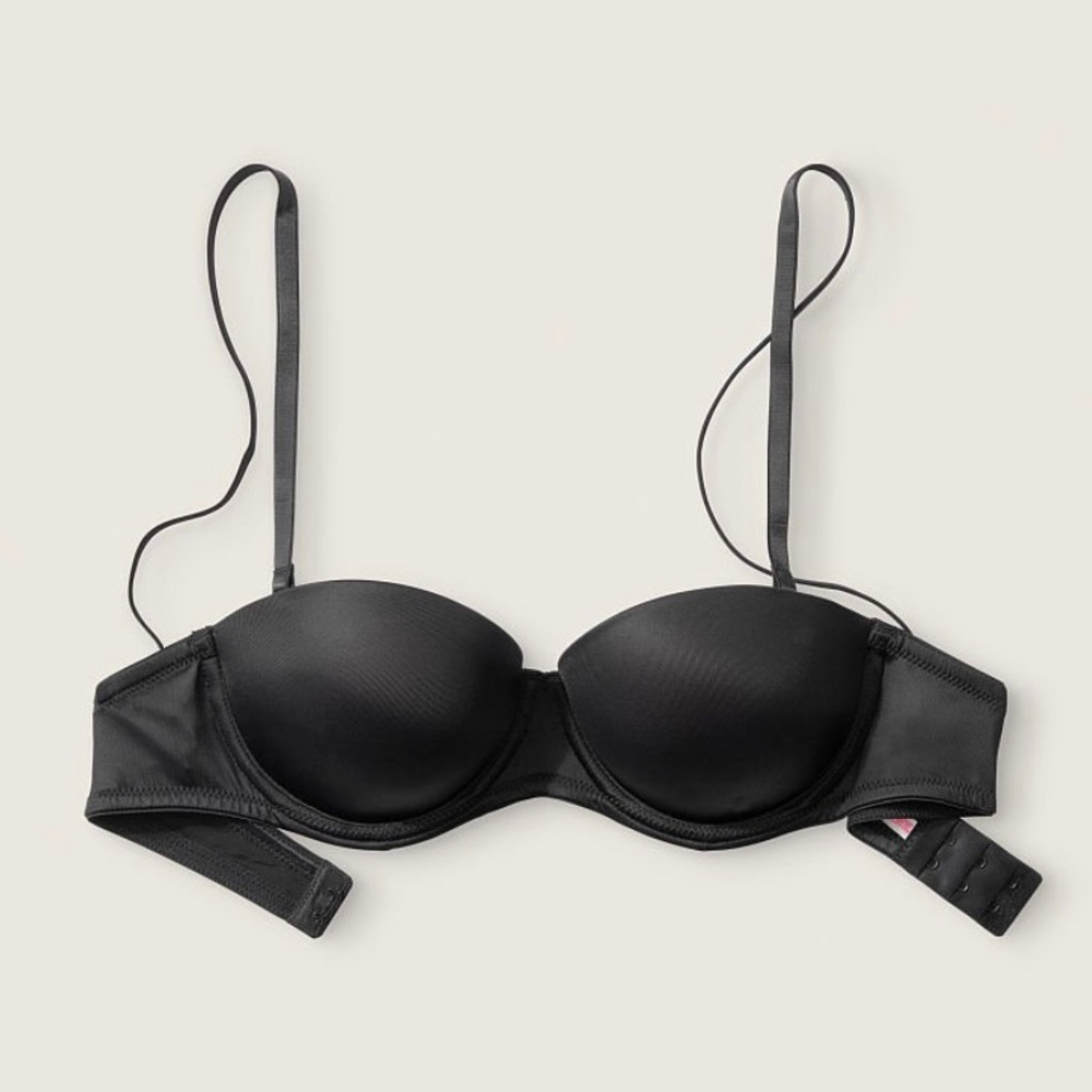 PINK VS MULTI-WAY PUSH UP STRAPLESS BRA 34B